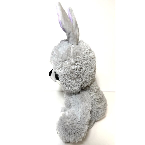 Sloth Plush with Bunny Ears Easter Stuffed Animal Toys Brown Gray Lot of 2 - Picture 7 of 11